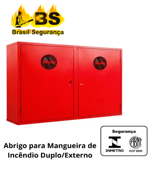 Abrigo Mangueira de Incêndio Duplo Externo